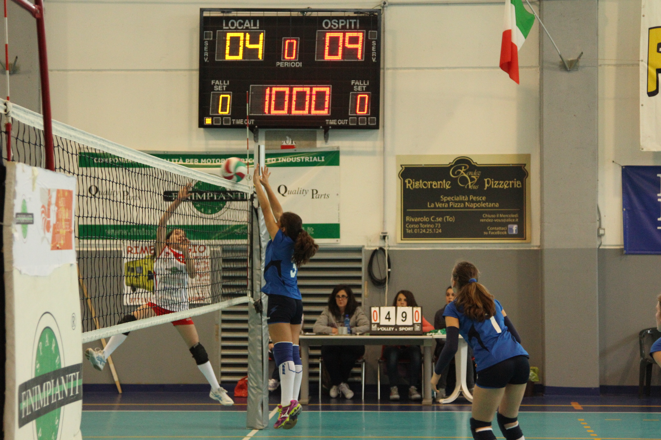 Segnapunti pallavolo a colonna con tabelle meteore Art. V726